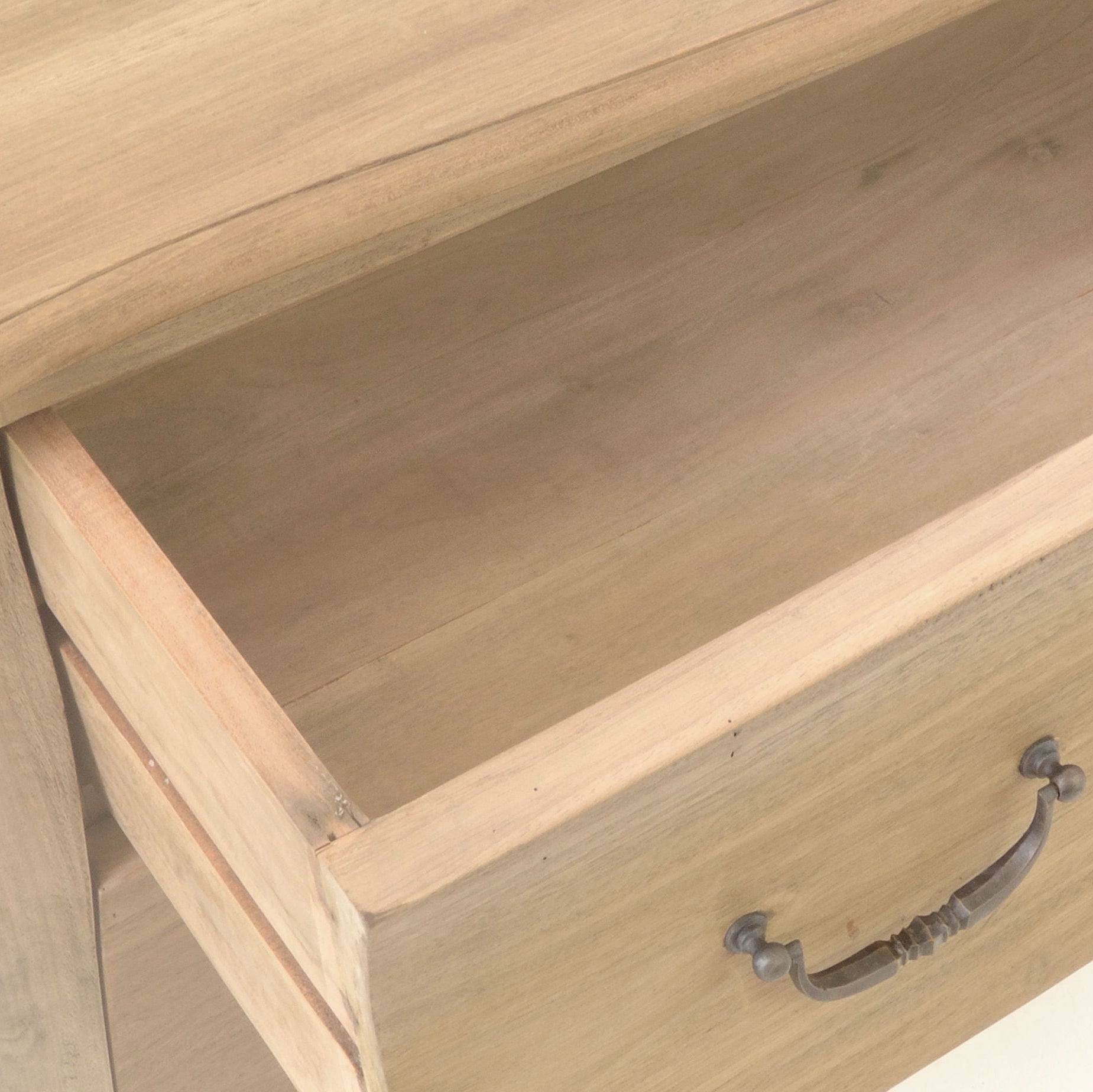 Vintage Mahogany 2 Drawer Bombe Chest - Uneeka - VIN174