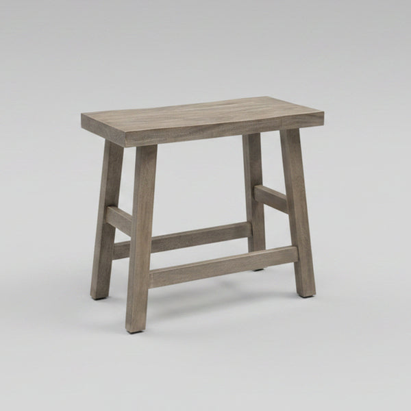 Vintage Saddle Stool features a simple design with a curved seat for optimal comfort