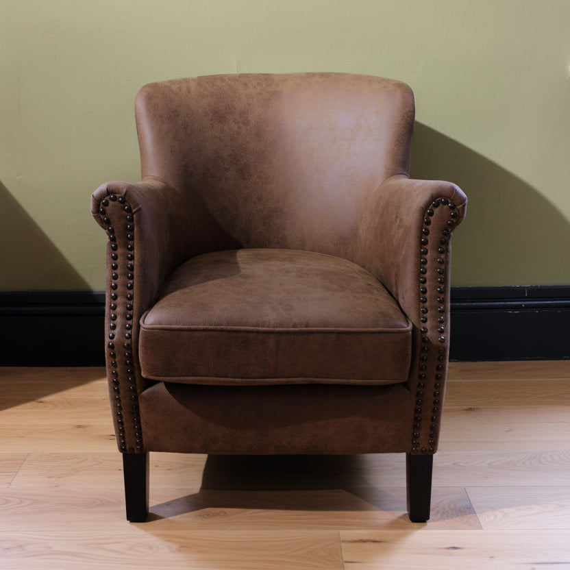 Viola Faux Leather Armchair - VLA53 - Uneeka