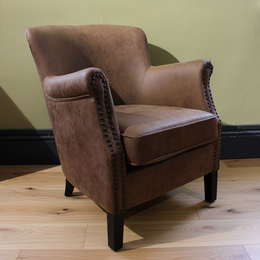 Viola Faux Leather Armchair - VLA53 - Uneeka