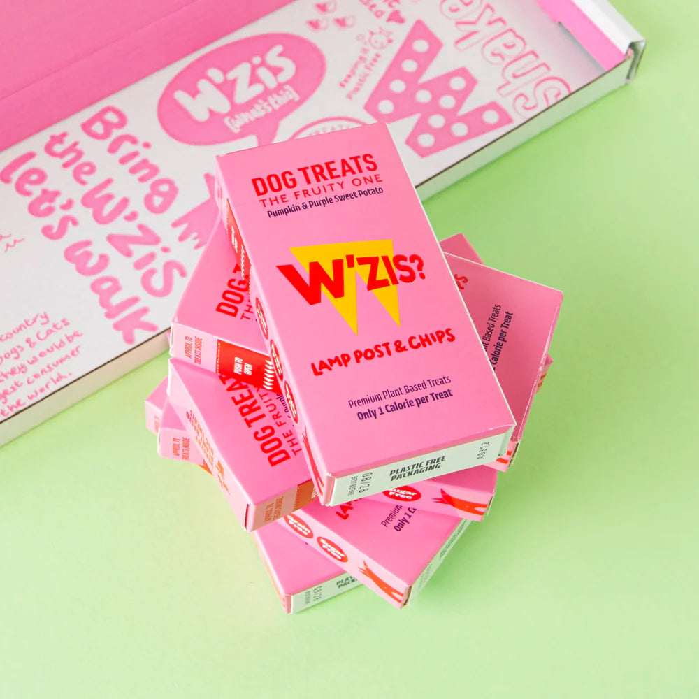 W'zis Dog Treat Grab & Go Box Lamp Post & Chips Uneeka