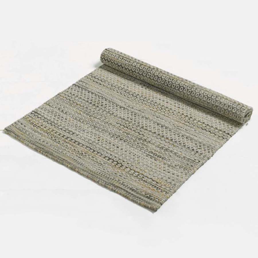 Warm Grey Wool Rug
