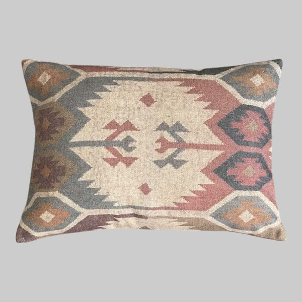 Warm Tone Aztec Rectangular Cushion - Uneeka