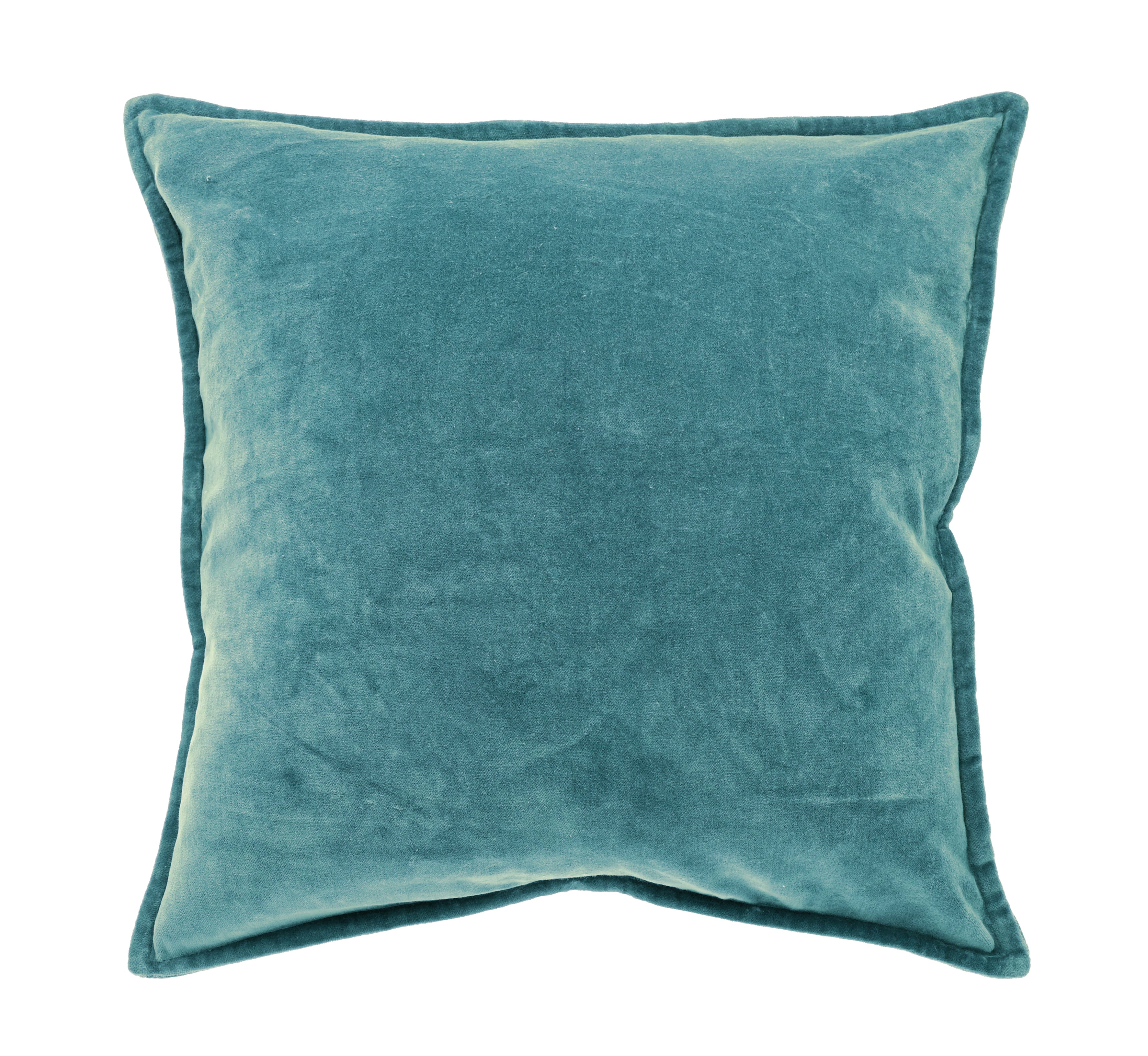 Washed Velvet Block Colour Cushion - VVCWSB - Uneeka