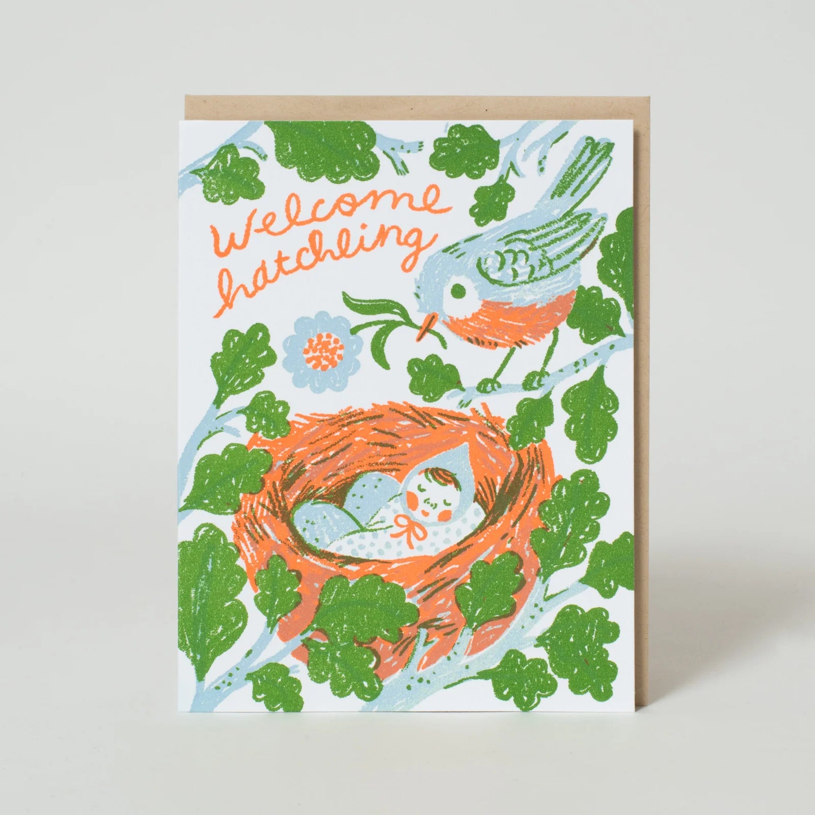 Welcome Hatchling New Baby Greetings Card - Uneeka