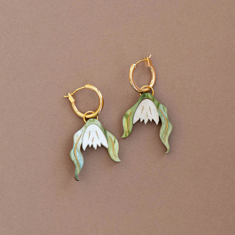 White Snowdrops Wildflower Hoops Uneeka