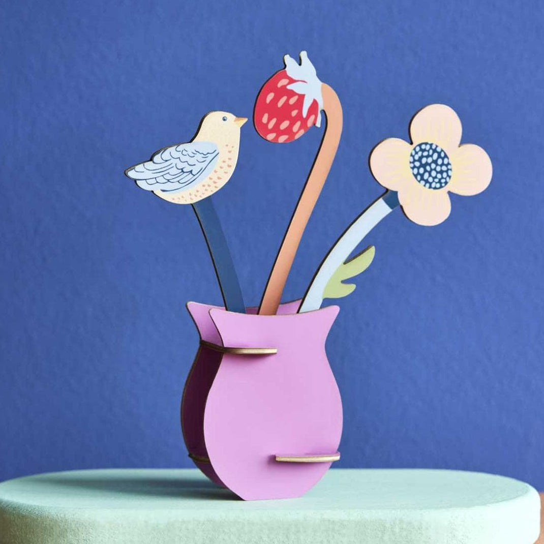 William Morris Flowers Cardboard Model & Greetings Card - TPO105 - Uneeka