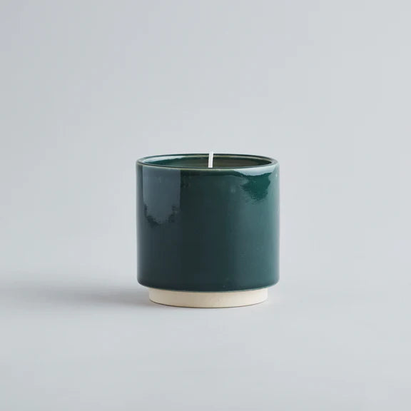 Winter's Eve Glaze Pot Candle Winter Thyme St Eval