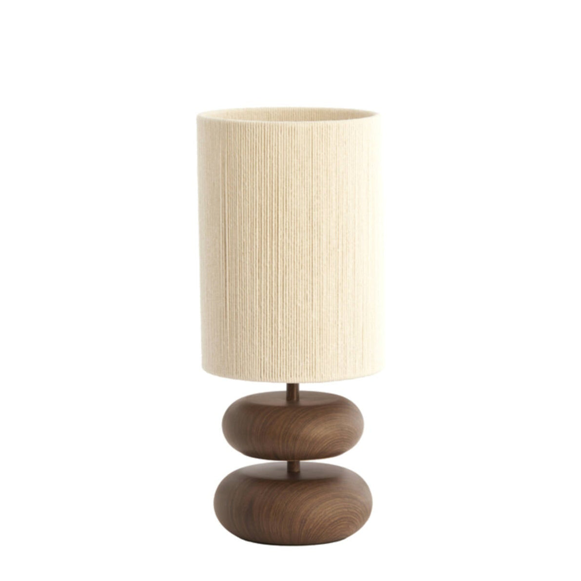 Wood Effect & Rope Shade Table Lamp - 1885583 - Uneeka