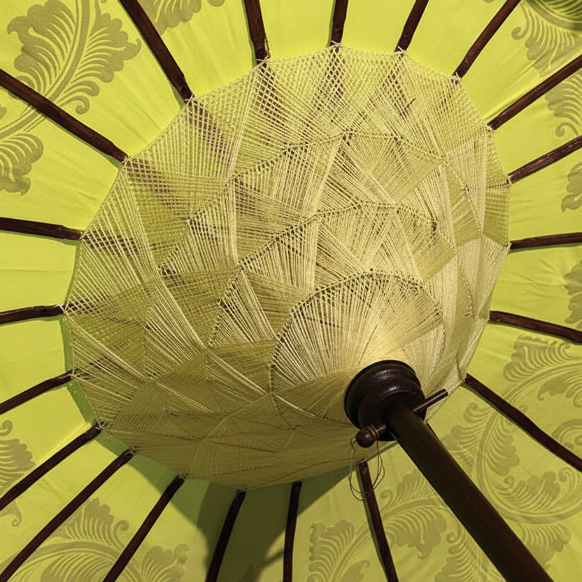 Yellow Bali Sun Parasol With Pole Joint -  MB179 - Uneeka