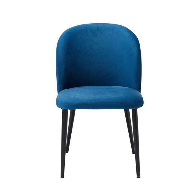 Zoe Velvet Dining Chair blue