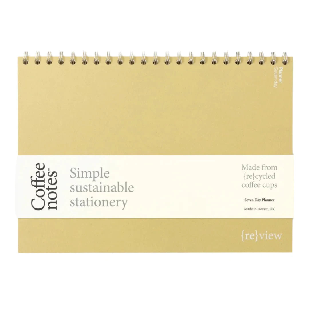 A4 Recycled Coffee Cup & Repurposed Waste Weekly Planner - PL - NO - W - 7 - A4 - 2 - OLIVE - Uneeka