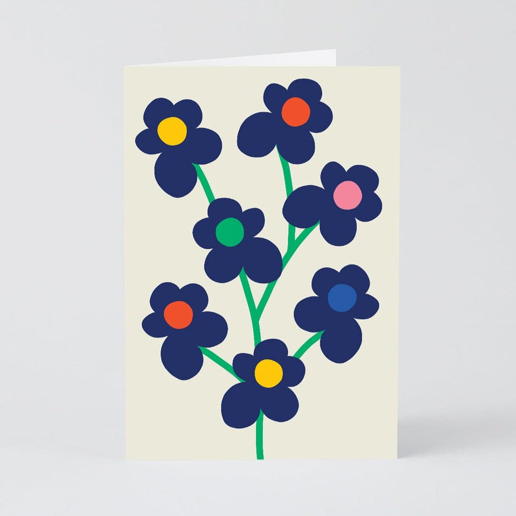 Abstract Flower Bouquet Art Card - CRD627 - Uneeka