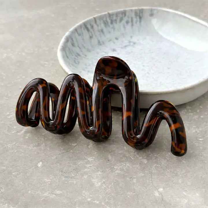 Abstract Wavy Hair Claw Clip - CLW074 - Uneeka