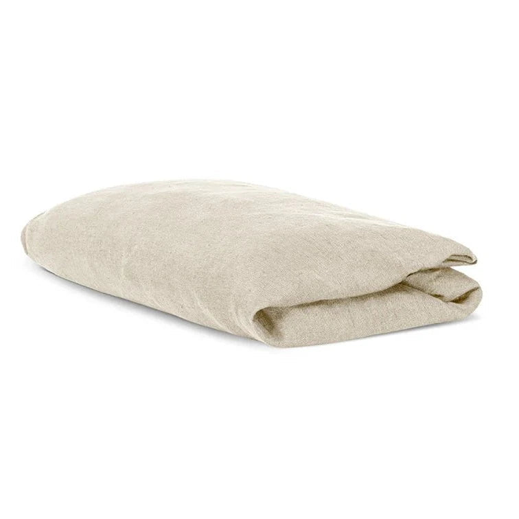 Adya Natural Linen Fitted Bed Sheet - AS1002 - Uneeka