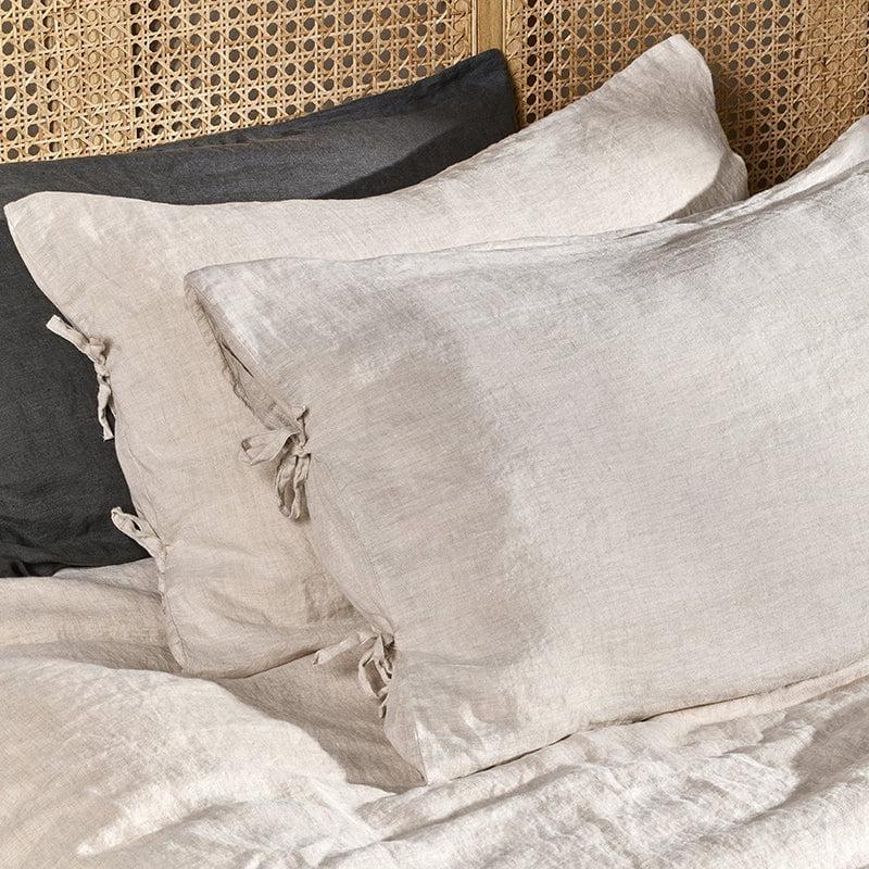 Adya Natural Linen Pair of Pillowcases - AP1301 - Uneeka