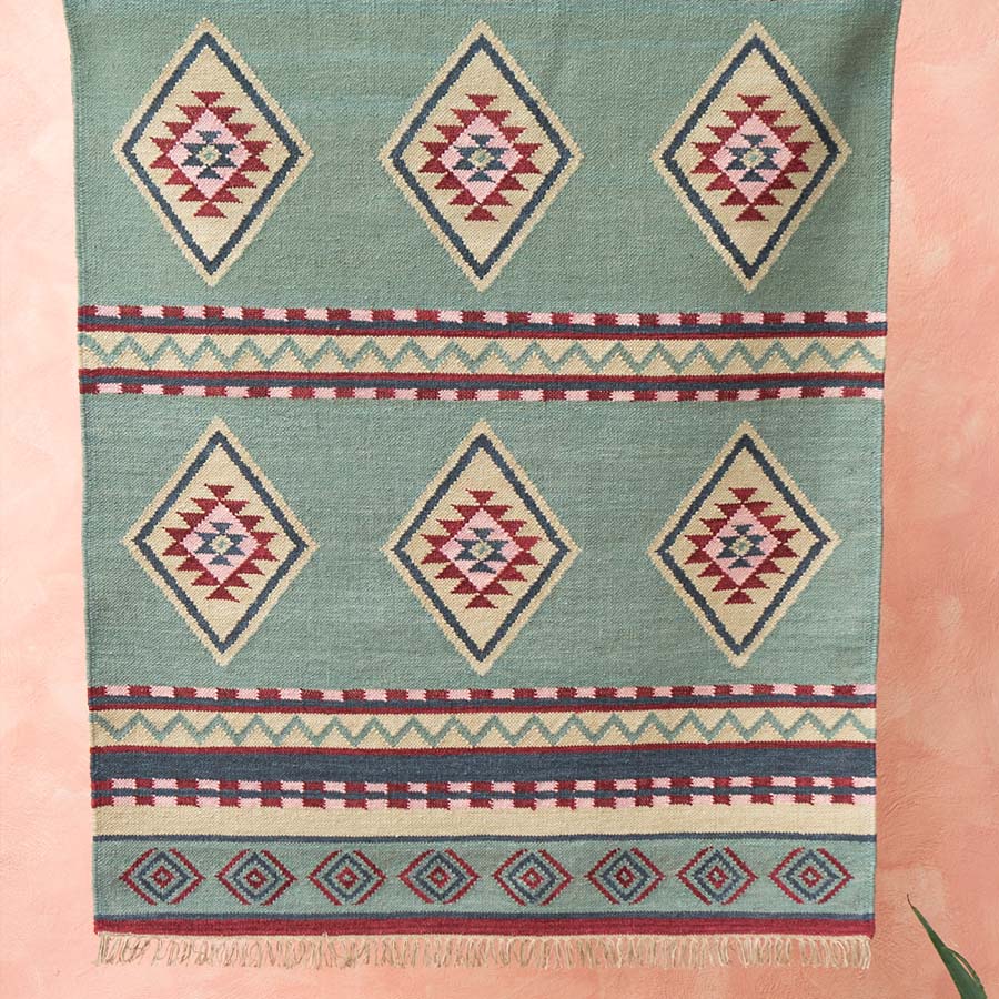 Alanya Hand Woven Kilim Rug - R52424 - Uneeka