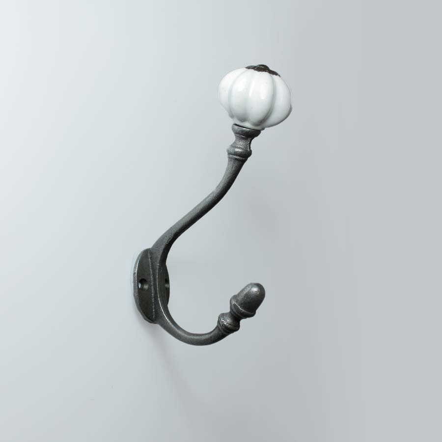 Albany Acorn Coat Hook with Large Ceramic Top - 49.336D.AIC.150 - Uneeka