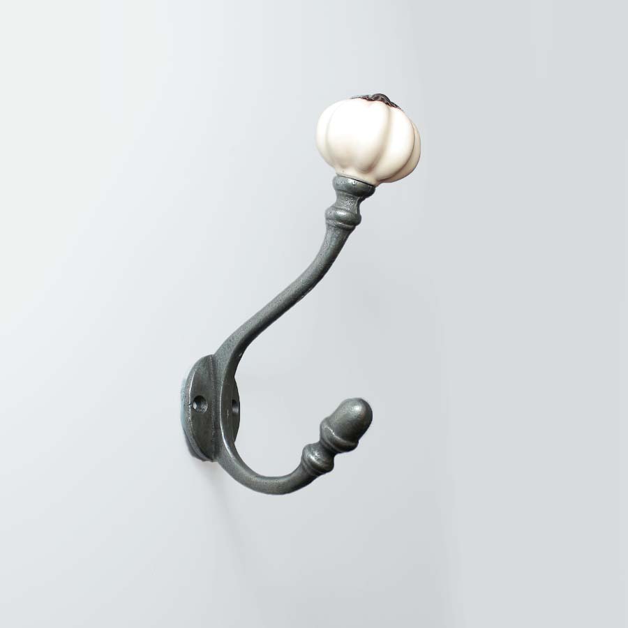 Albany Acorn Coat Hook with Large Ceramic Top - 49.336F.AIC.150 - Uneeka