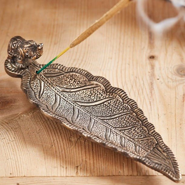 Aluminium Incense Holder With Elephant - IH64 - Uneeka