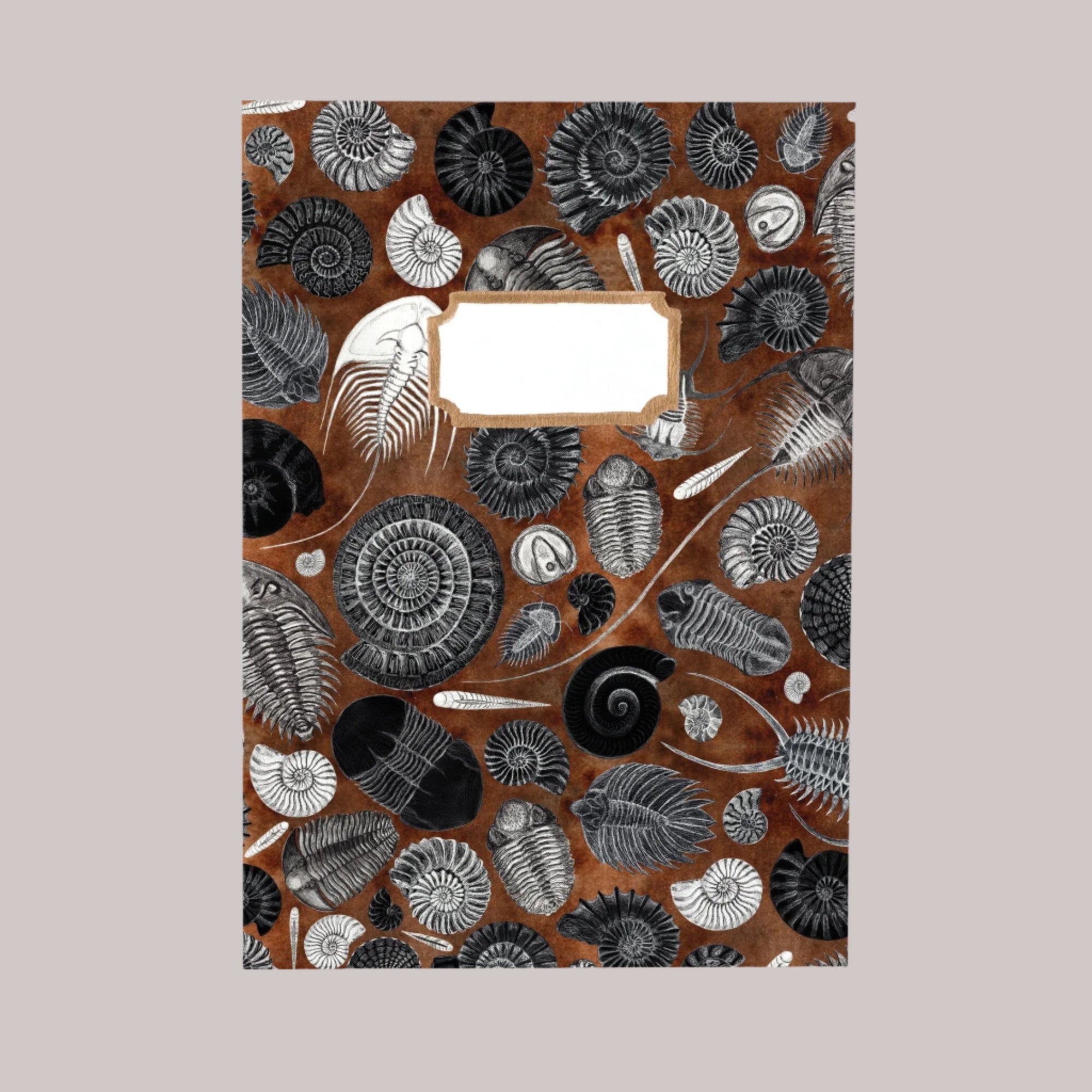 Ammonoidea Fossil Print A5 Notebook - Ammonoidea Fossil Print Notebook - Uneeka