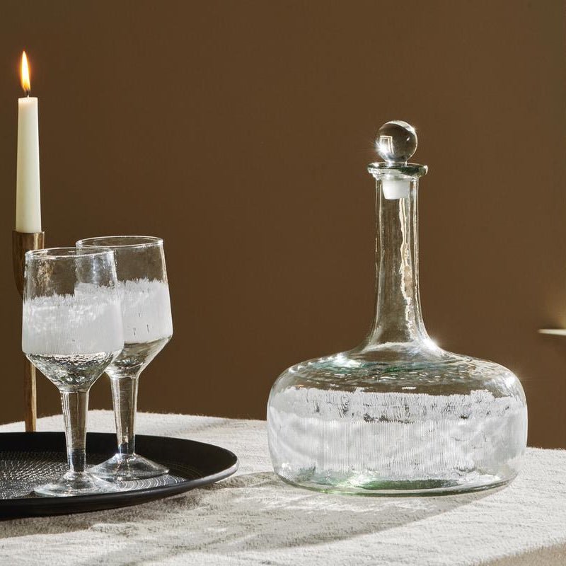 Anara Etched Clear Glass Decanter - AD0601 - Uneeka