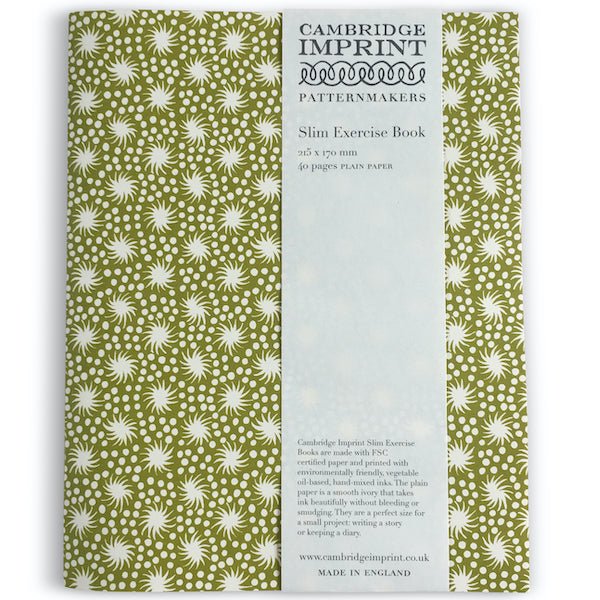 Animalcules Plain Paper Slim Exercise Book - EXB ANI Bawden Green - Uneeka