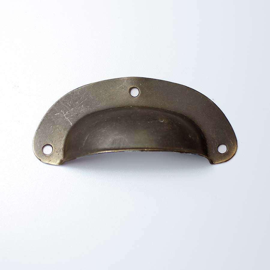 Antique Brass Basic Design Cup Handle with Curved Corners - 03.087P.AB.76 - Uneeka