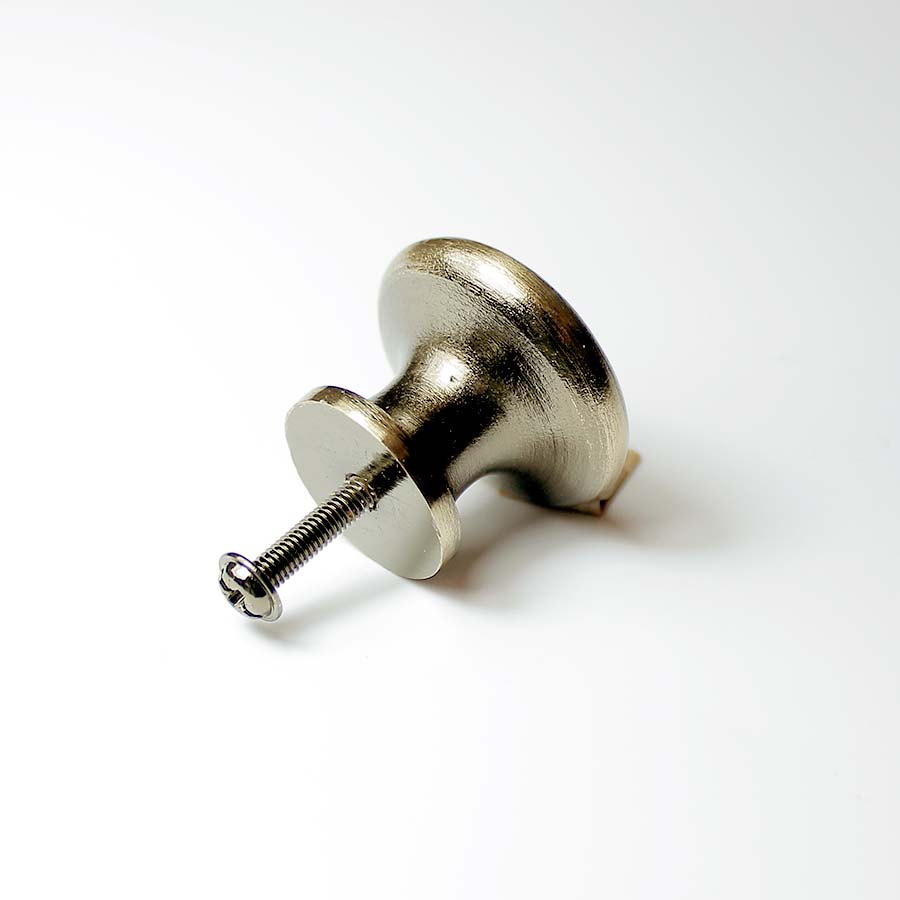 Antique Brass Plain Shaker Knob - A142 - Uneeka