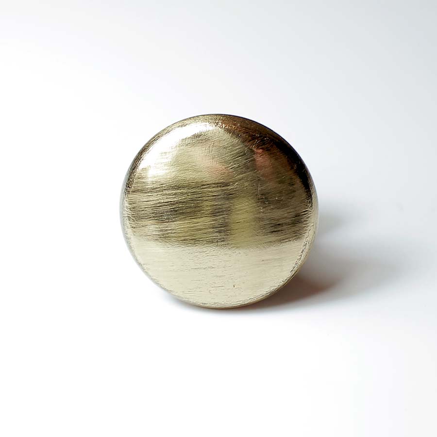 Antique Brass Plain Shaker Knob - A142 shiny - 1 - Uneeka