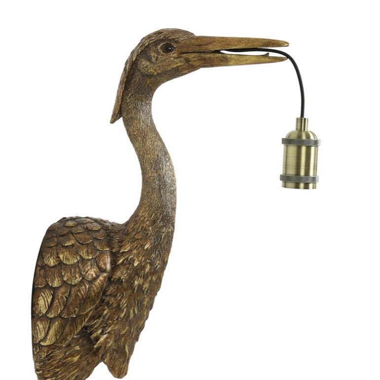 Antique Bronze Crane Wall Light - 3122685 - Uneeka