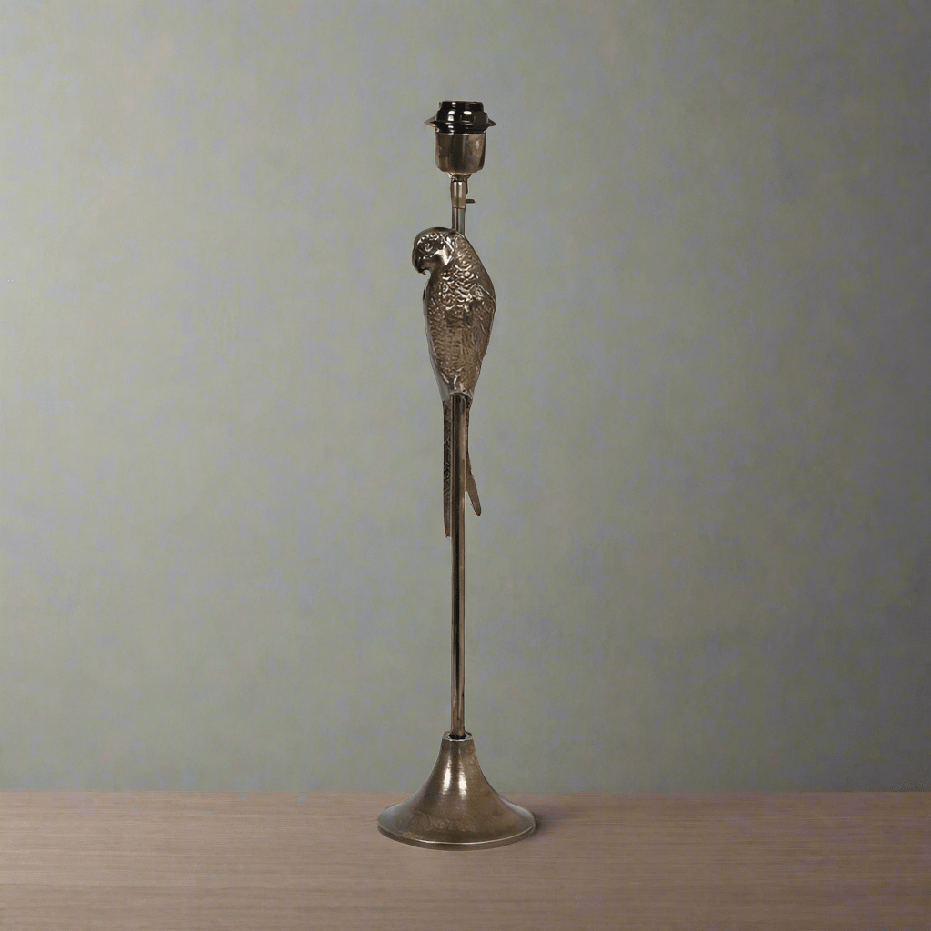Antique Bronze Parrot Lamp Base - 8194218 - Uneeka