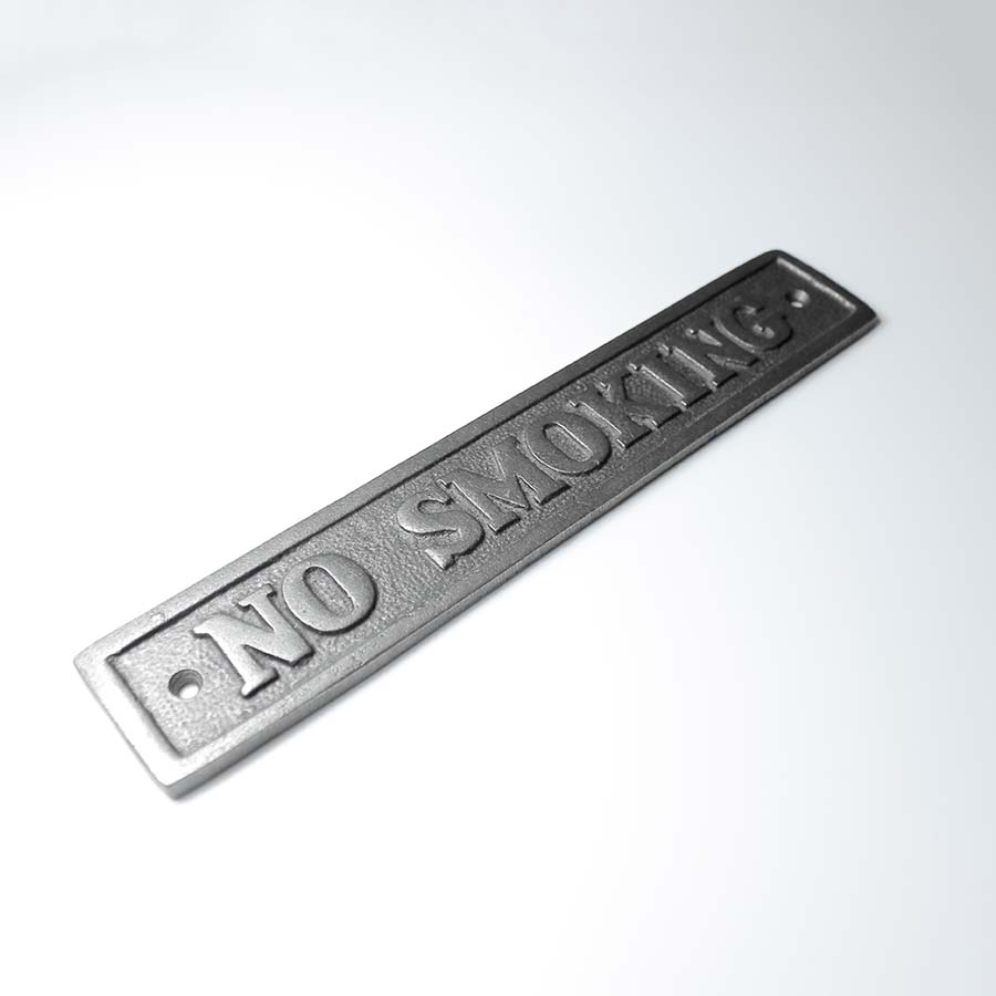 Antique Cast Iron No Smoking Plaque - 01.342.AI.NS - Uneeka