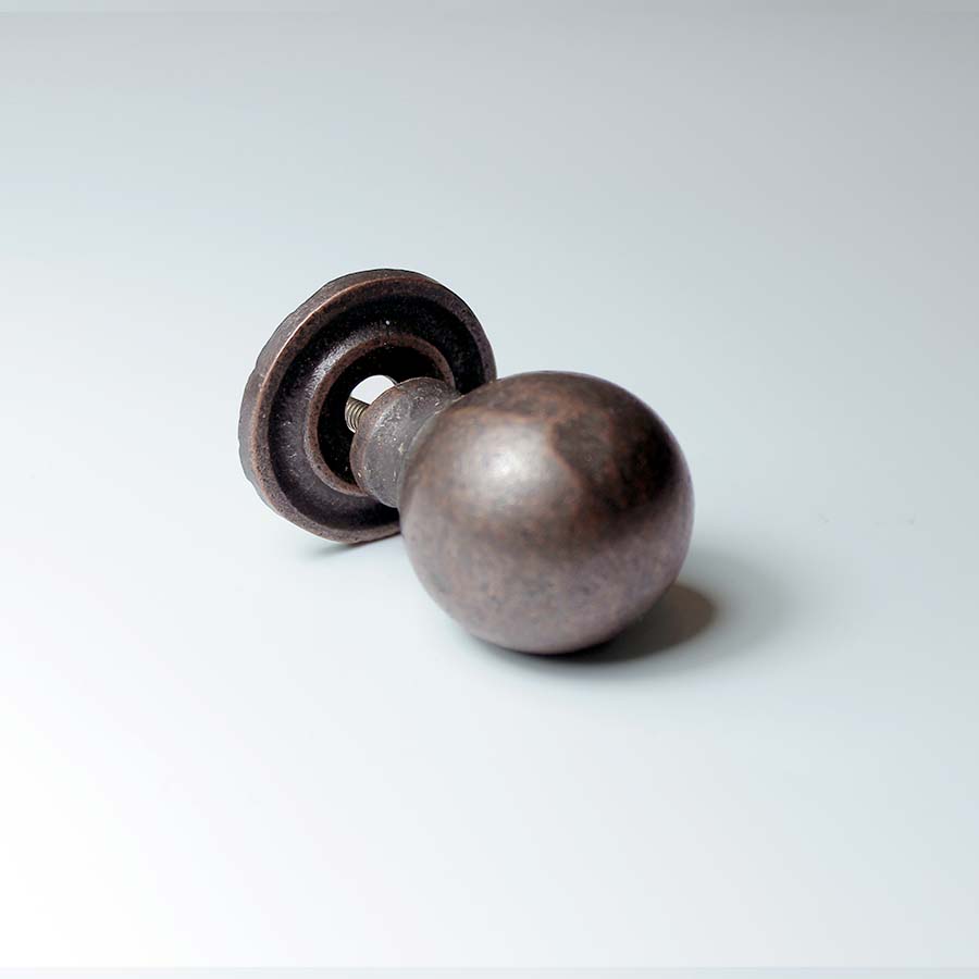 Antique Copper Industrial Ball Knob - 01.086F.AC.32 - Uneeka