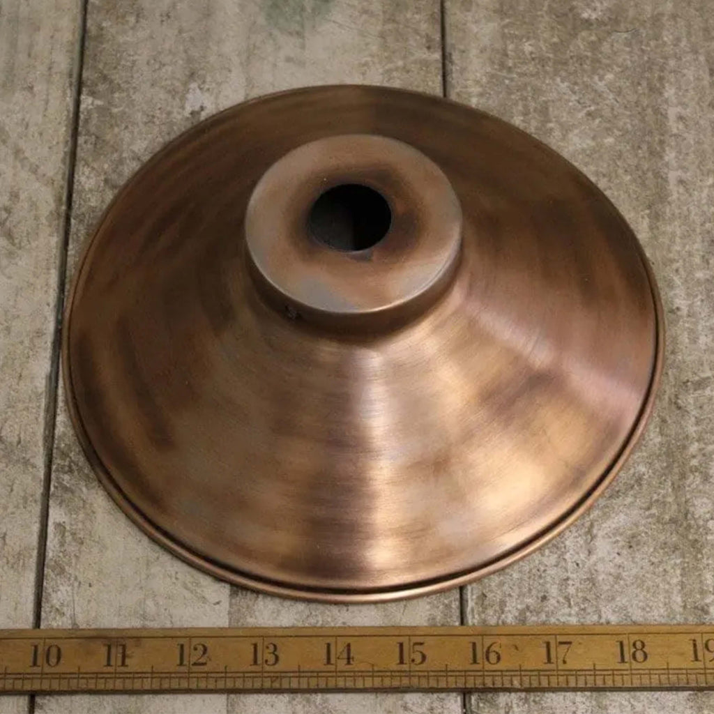 Antique Copper Shallow Light Shade - 01.806C.AC.230 - Uneeka