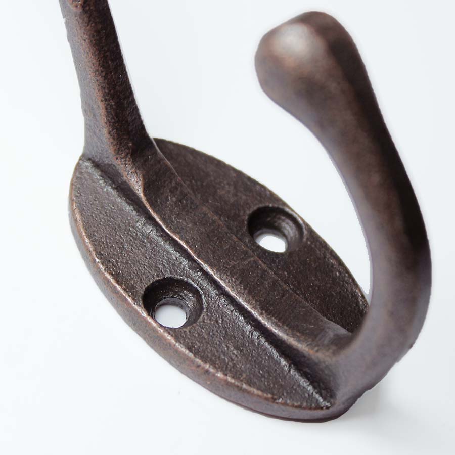 Antique Copper Victorian Hat & Coat Hook 2 Hole - 01.336.AC.110 - Uneeka