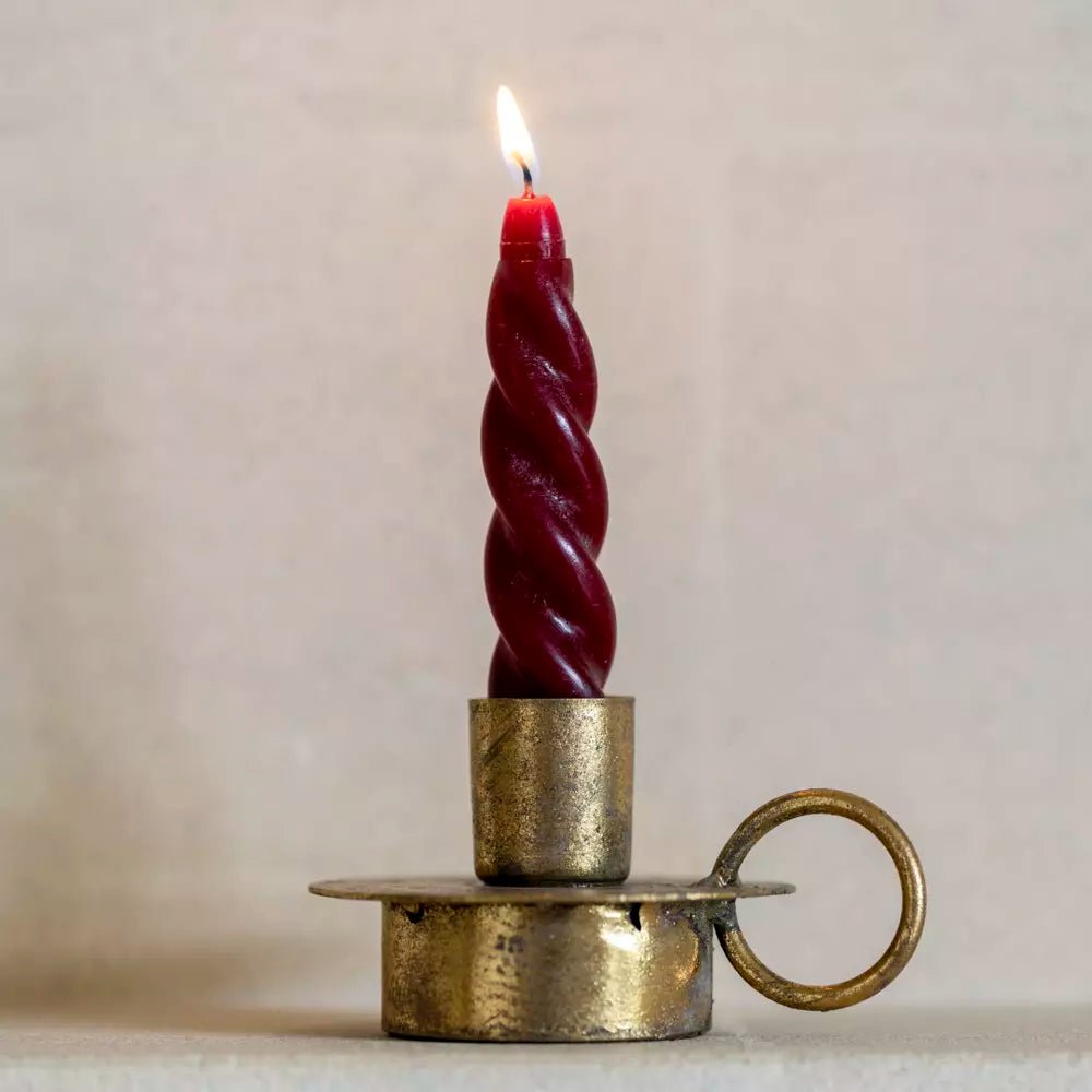 Antique Gold Metal Candle Holder - LUL24166 - Uneeka