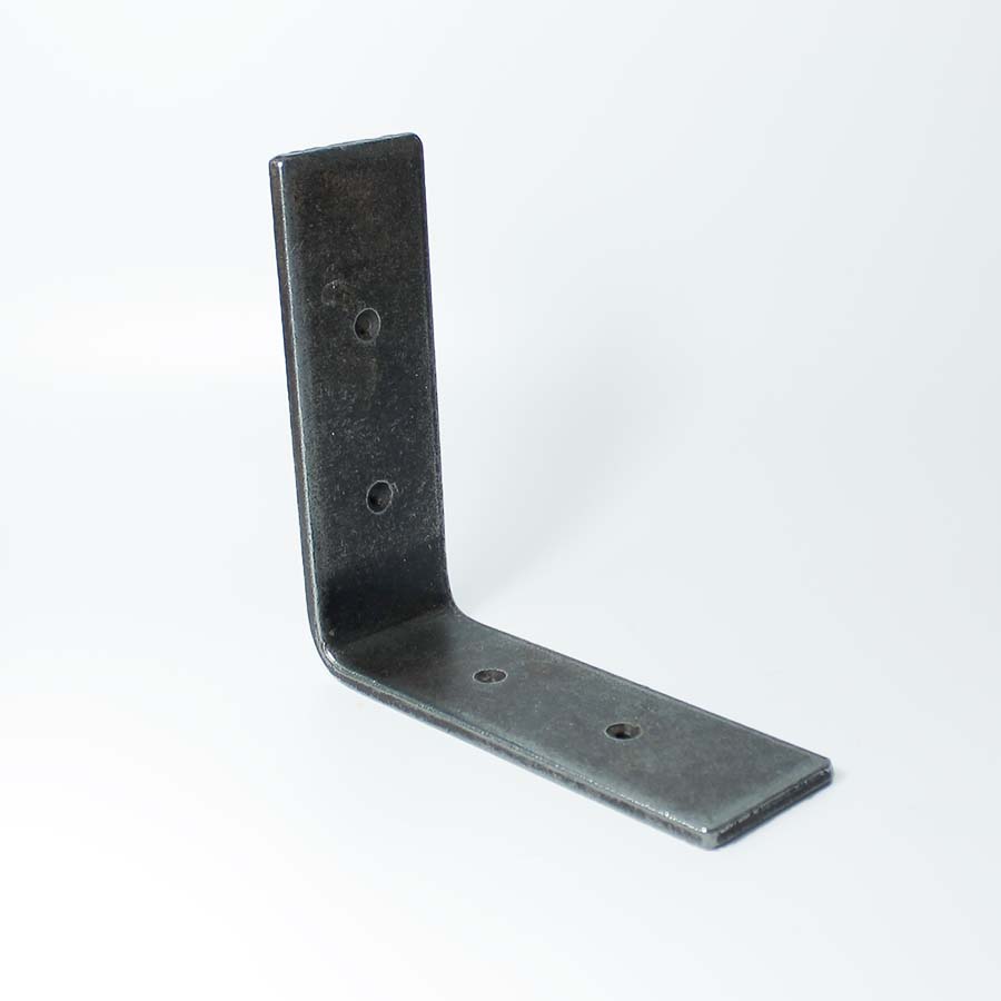 Antique Iron Angled Strong No Lip Shelf Bracket - 70.071B.AI.150 - Uneeka