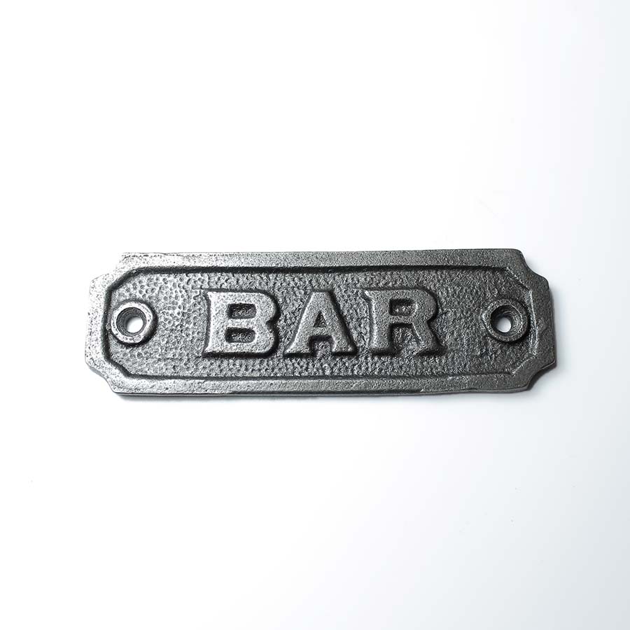 Antique Iron Bar Plaque - F383 - Uneeka