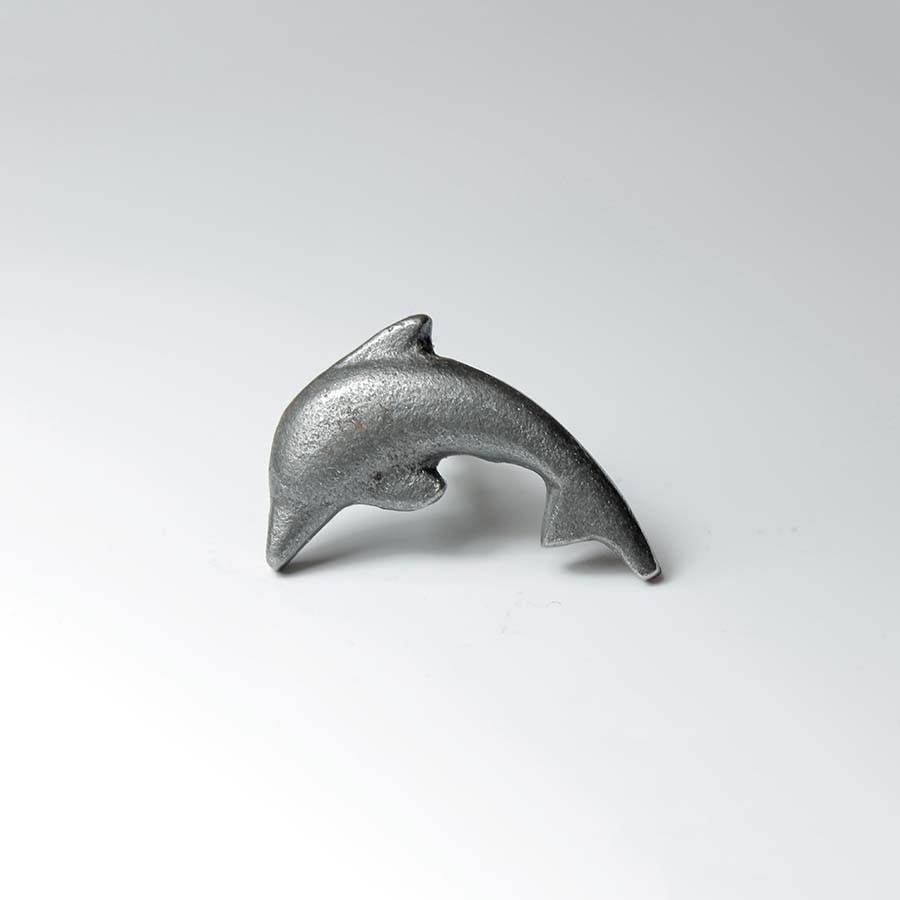 Antique Iron Dolphin Cupboard Knob - A174 - Uneeka