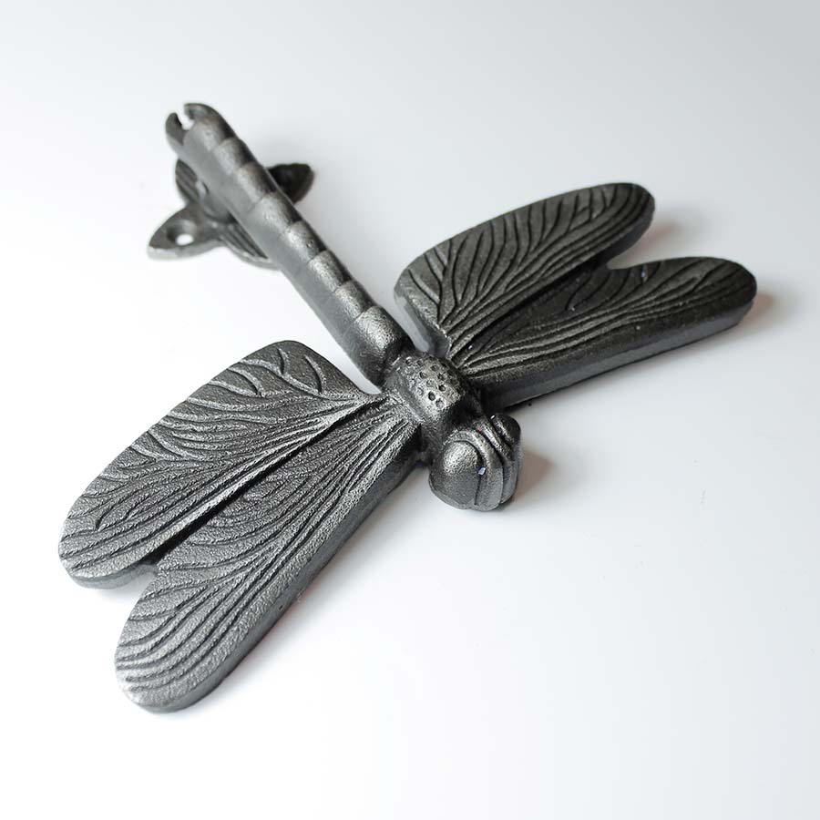 Antique Iron Dragonfly Door Knocker - B113.AB - Uneeka