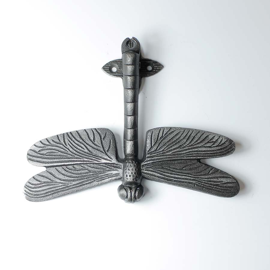 Antique Iron Dragonfly Door Knocker - B113.AB - Uneeka