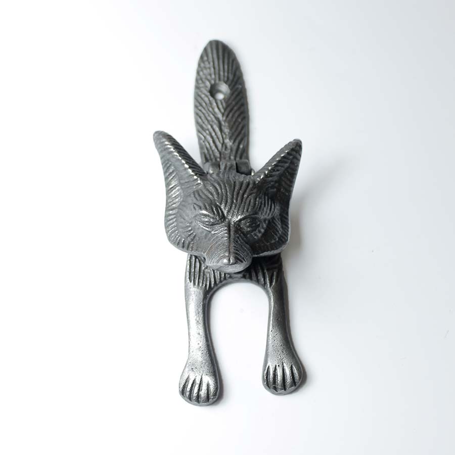 Antique Iron Fox Door Knocker - 01.357.AI.FOX - Uneeka