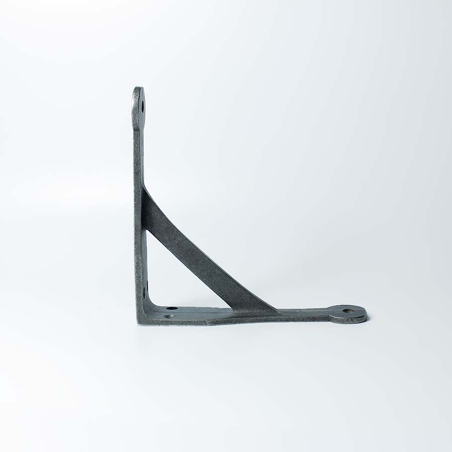 Antique Iron Penny End Gallows Shelf Bracket - 09.072.AI.150 - Uneeka