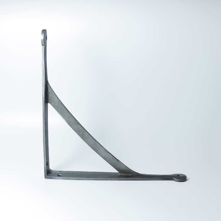 Antique Iron Penny End Gallows Shelf Bracket - D237 - Uneeka