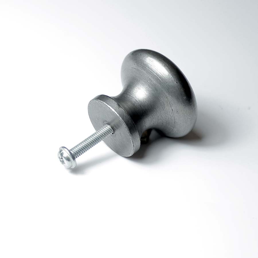 Antique Iron Plain Smooth Shaker Knob - 49.086.AI.35C - Uneeka