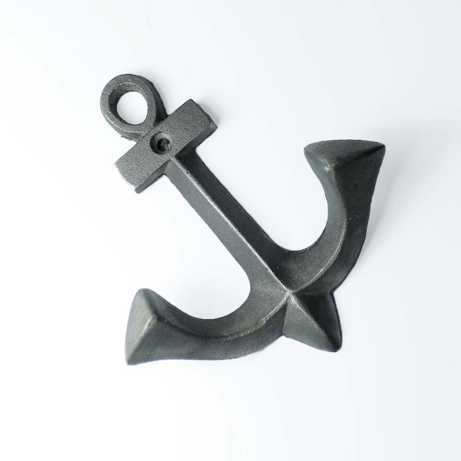 Antique Iron Small Anchor Coat Hook - E201 - Uneeka