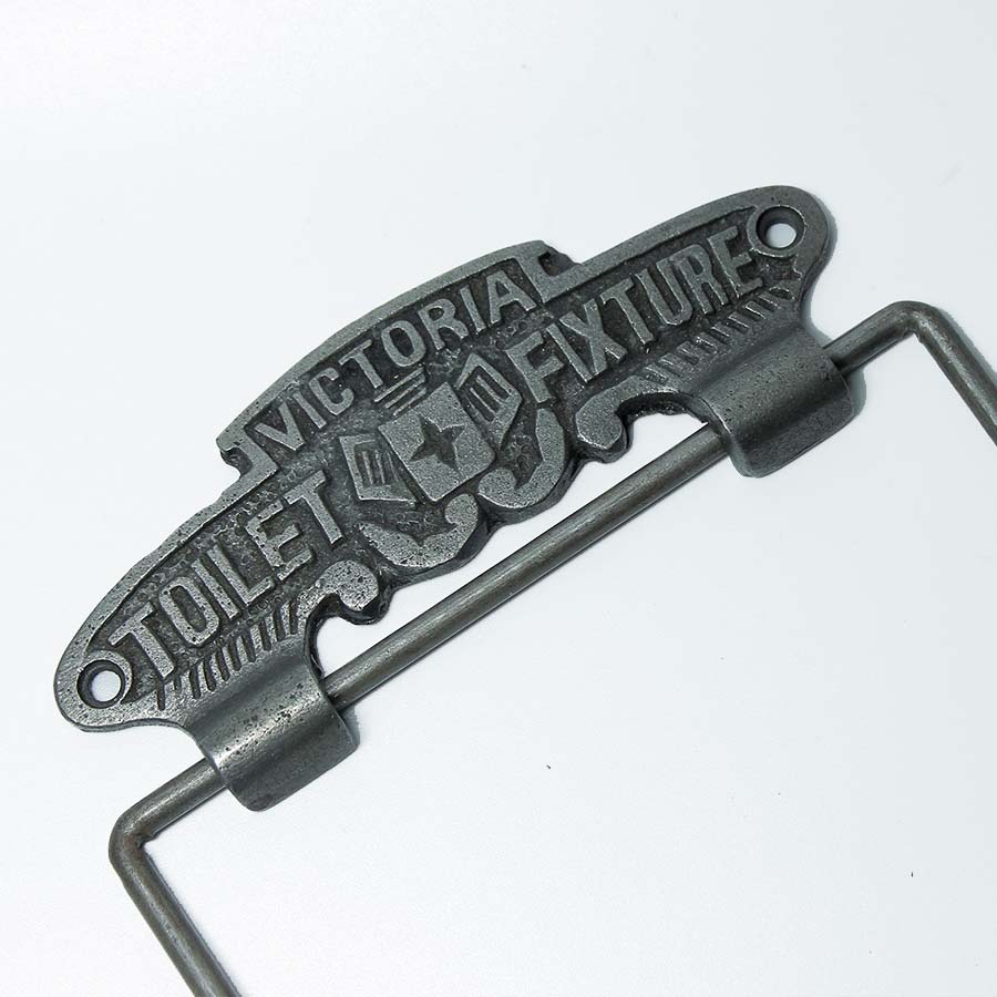 Antique Iron Victoria Toilet Roll Holder Wire Fixture - 49.622.AI.230 - Uneeka
