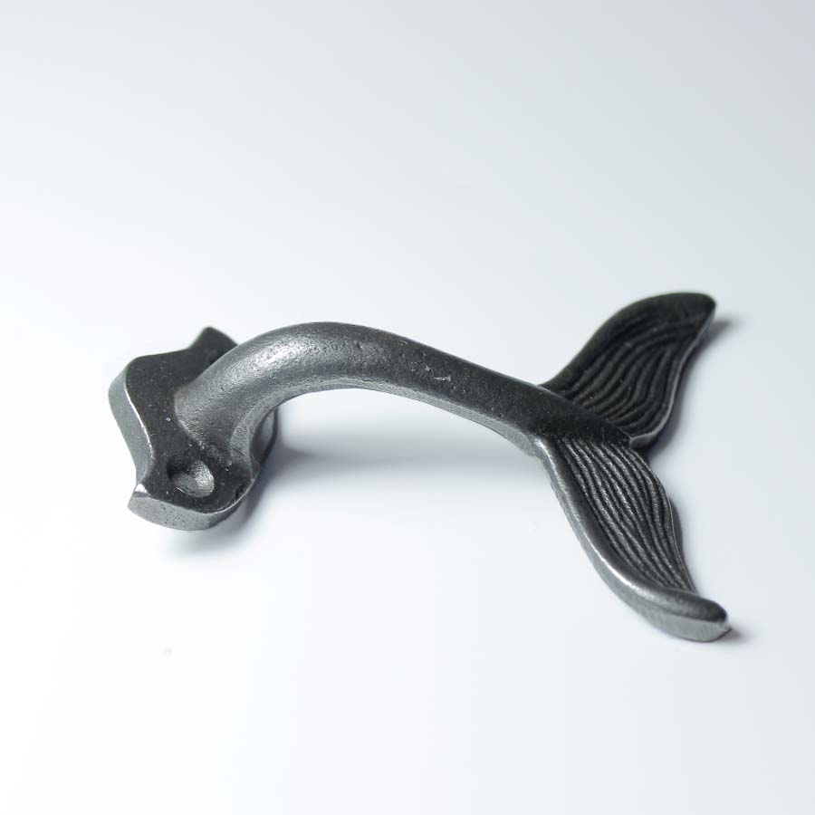 Antique Iron Whale Tail Hat & Coat Hook - 01.336WF.AI.90 - Uneeka