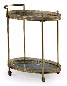 Antique Metal Bar Trolley - EM97 - Uneeka